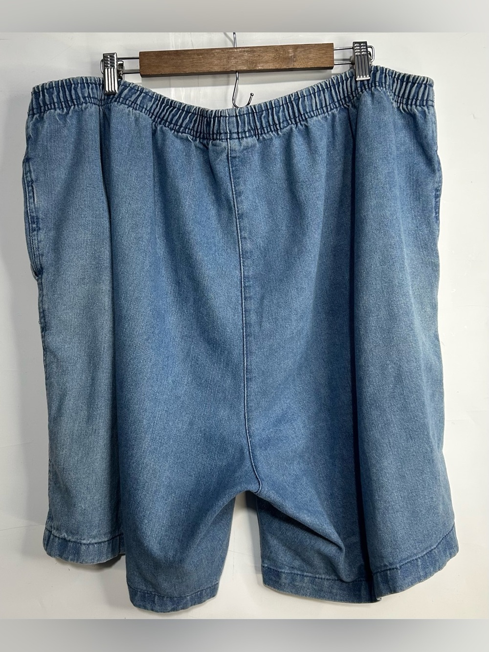 5 for $25🔥Woman Within Elastic Waist‎ Denim Shorts 26W - Picture 2 of 5